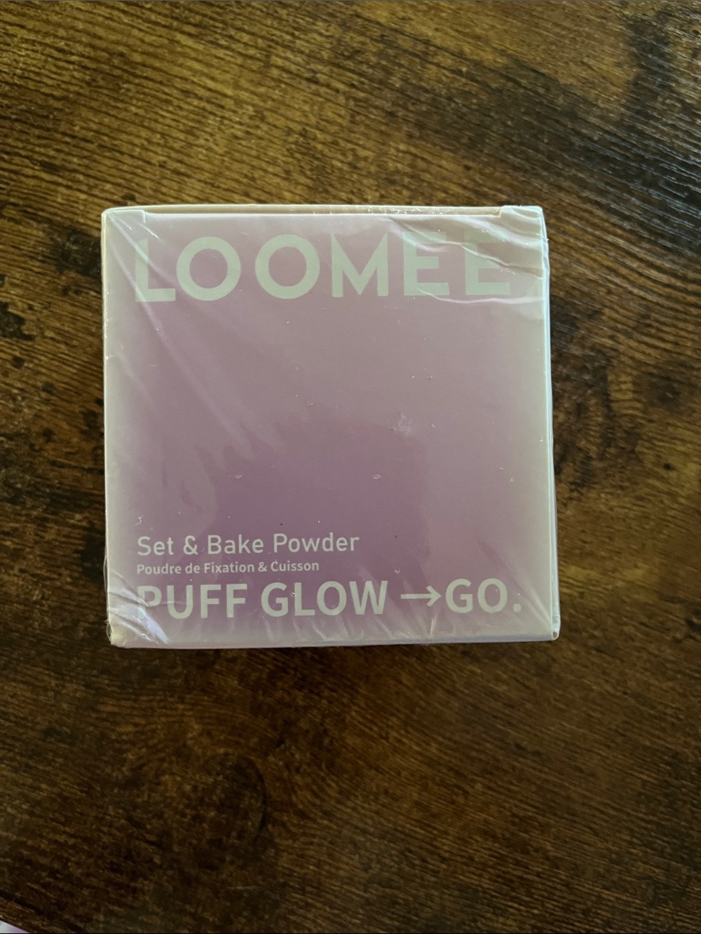 Puff Glow Set & Bake Powder — Pink Body Glow
